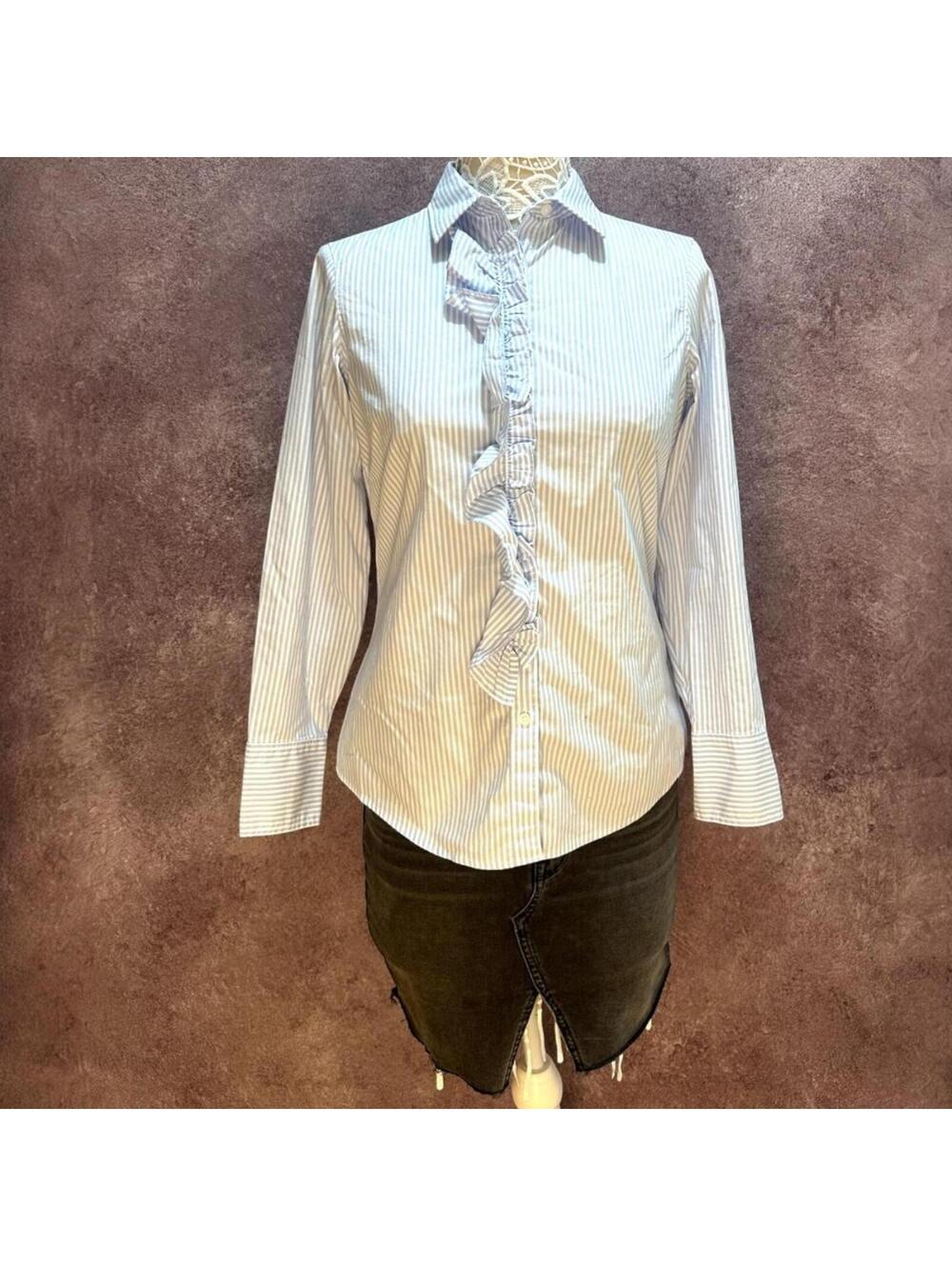 Banana Republic Riley Tailored Ruffle Button Down